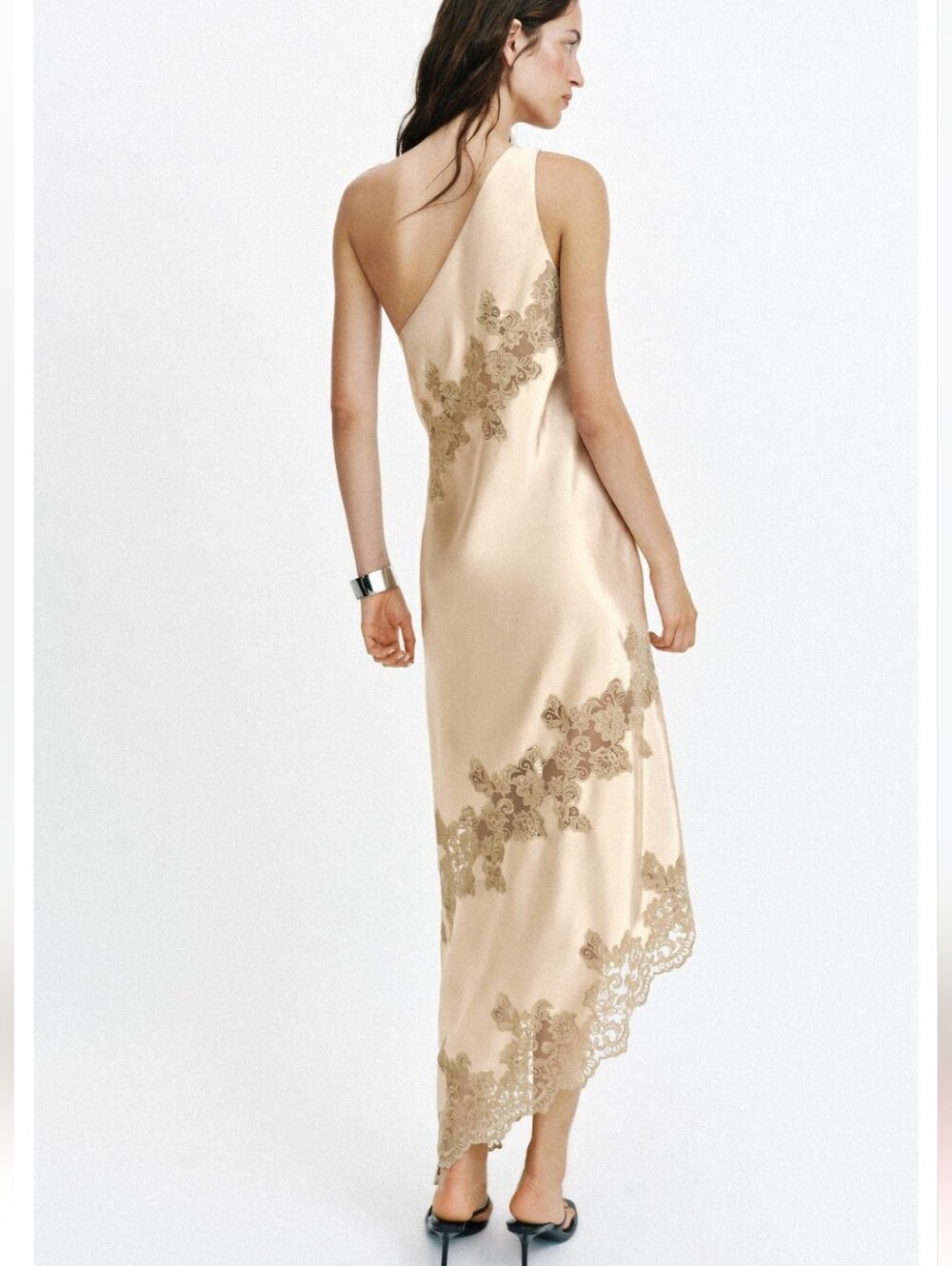 Zara Asymmetric Maxi Dress NWT - Picture 3 of 16